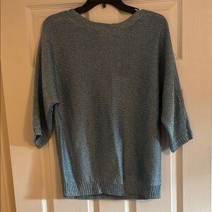 Chico's Blue Crew Neck Sweater Casual Style